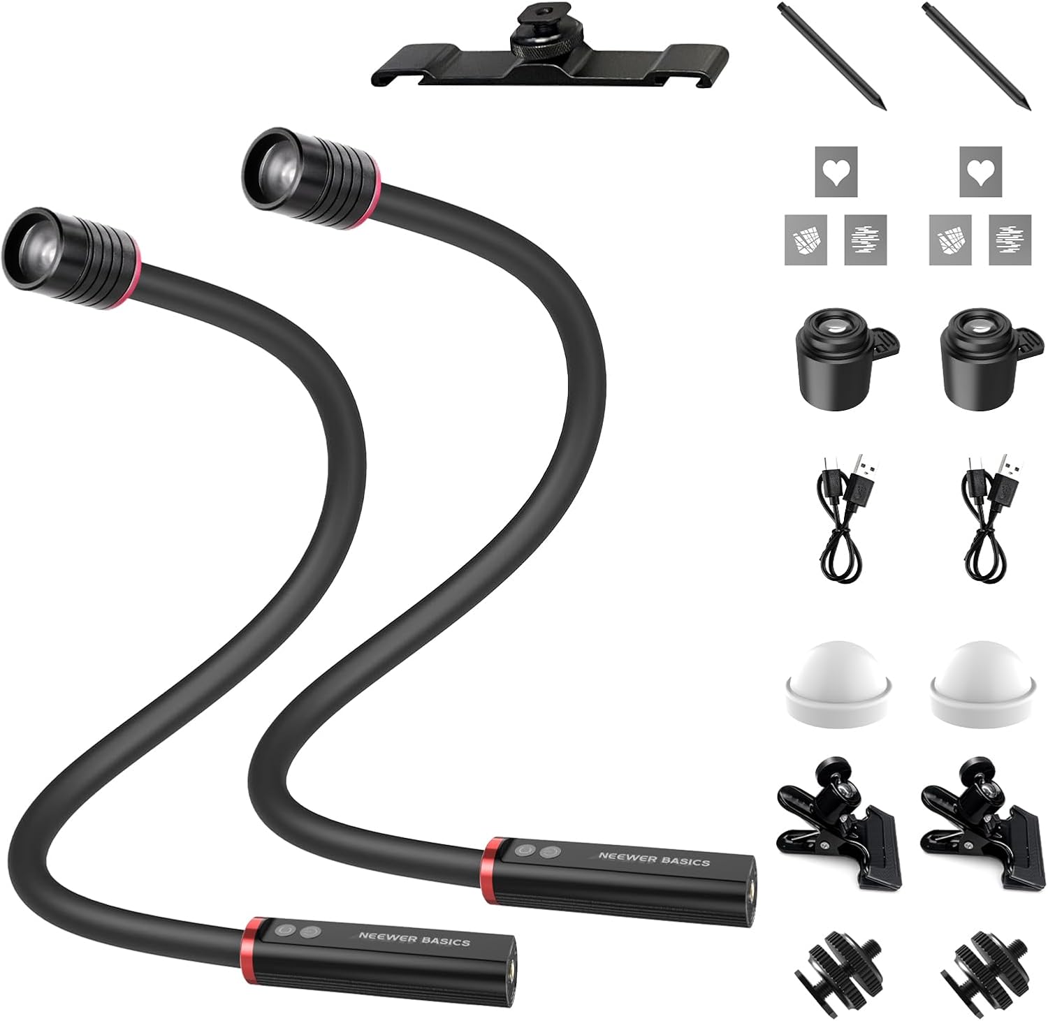 Photography Lighting Basics - NEEWER BASICS 2 Pcs ML01 USB
