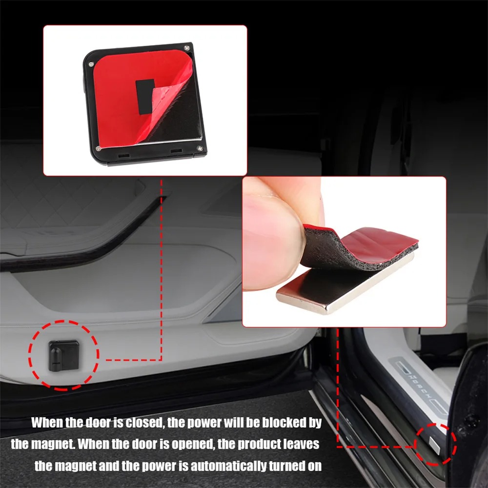 2Pcs Car Door Welcome Light Le - đánh giá và giá Interior Photography Lighting