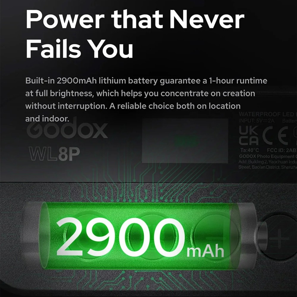 Godox WL8P RGB Waterproof LED  - đánh giá và giá Photography Lighting Godox