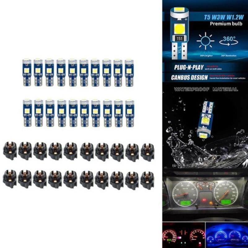 10Pcs T5 Led Bulb Canbus W3W 7 - đánh giá và giá Interior Photography Lighting