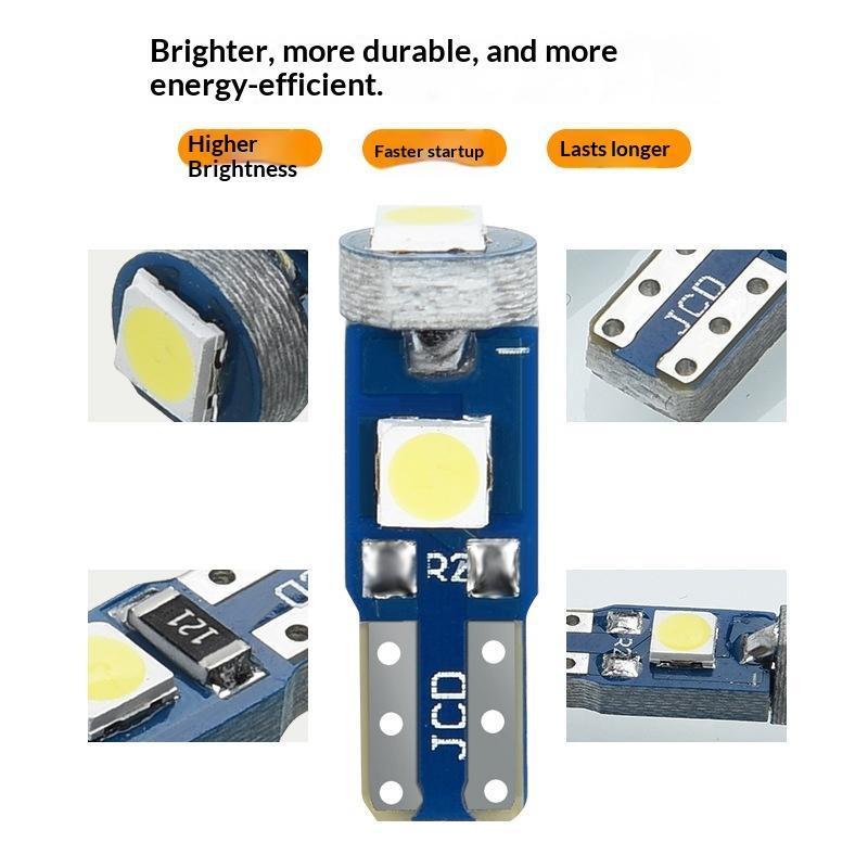 10Pcs T5 Led Bulb Canbus W3W 7 - đánh giá và giá Interior Photography Lighting