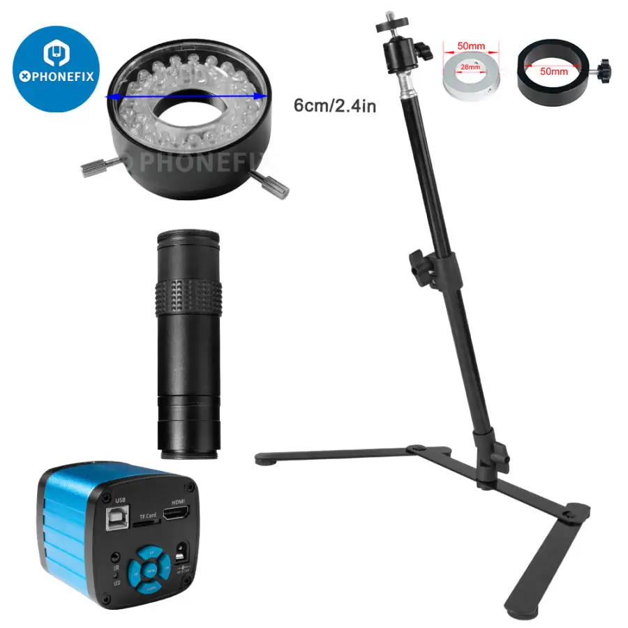48MP Microscope Camera Set Uni - đánh giá và giá Photography Lighting Definition