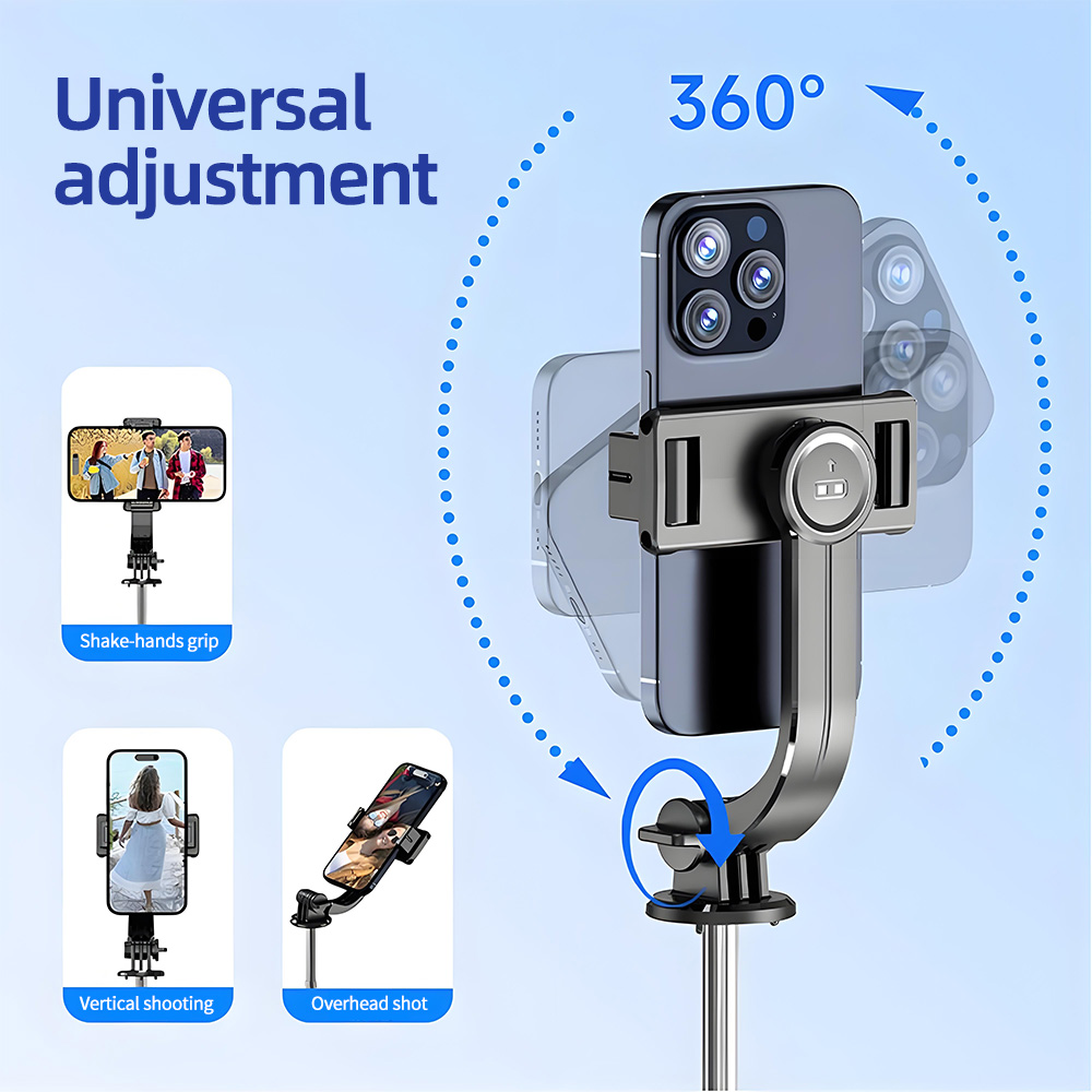 Foldable Selfie Stick Doule LE - đánh giá và giá Photography Video Lighting Kit With Adjustable Tripod Stand
