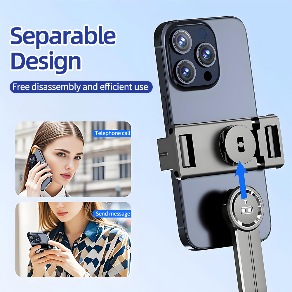 Foldable Selfie Stick Doule LE - đánh giá và giá Photography Video Lighting Kit With Adjustable Tripod Stand