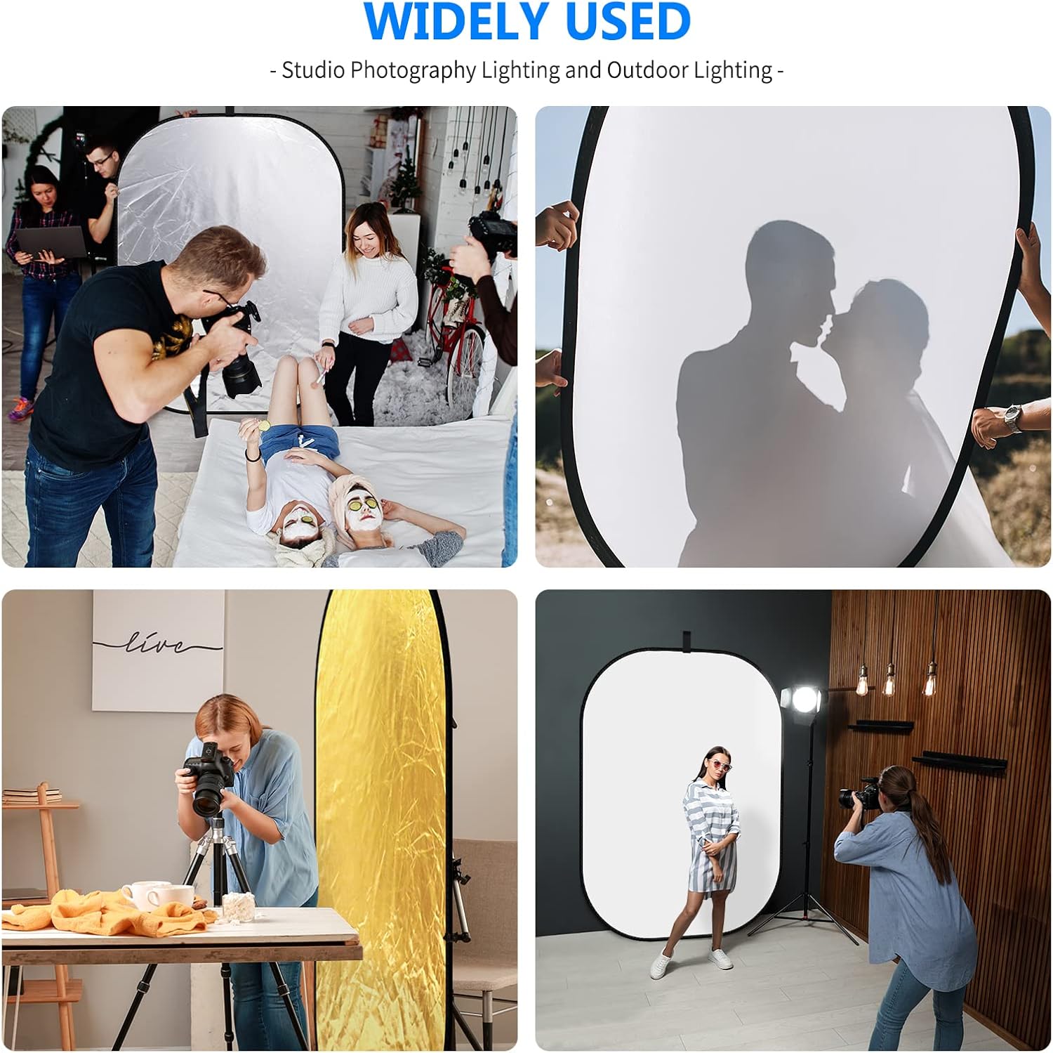 Photography Light Reflector 59 - đánh giá và giá Reflector Disc Silver