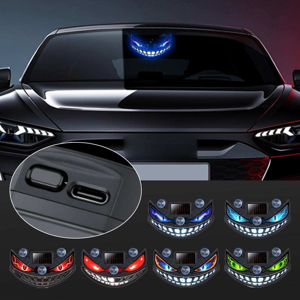 Solar Devil Eye Car LED Decor  - đánh giá và giá Interior Photography Lighting