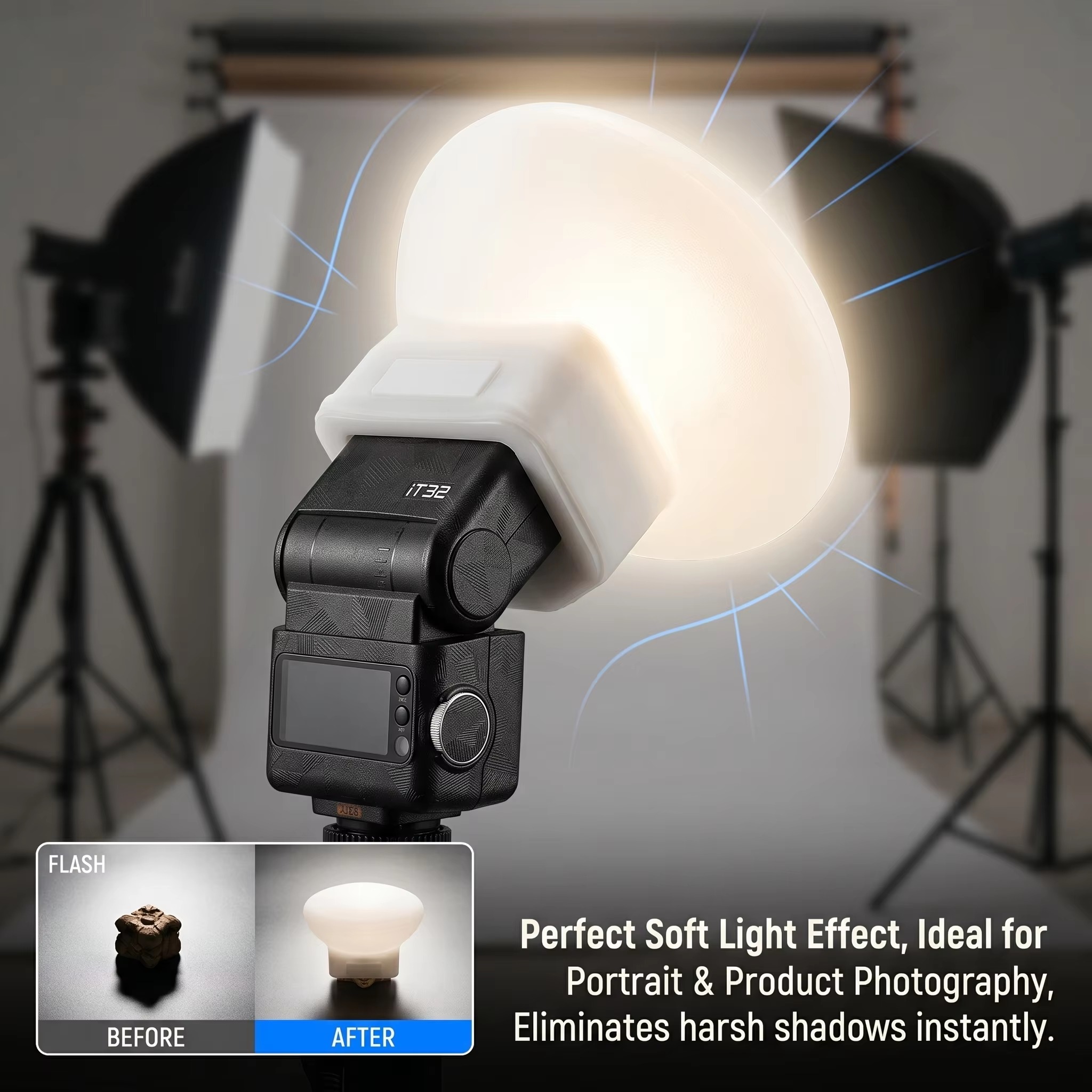 Silicone Flash Diffuser Cover  - đánh giá và giá Photography Lighting Godox