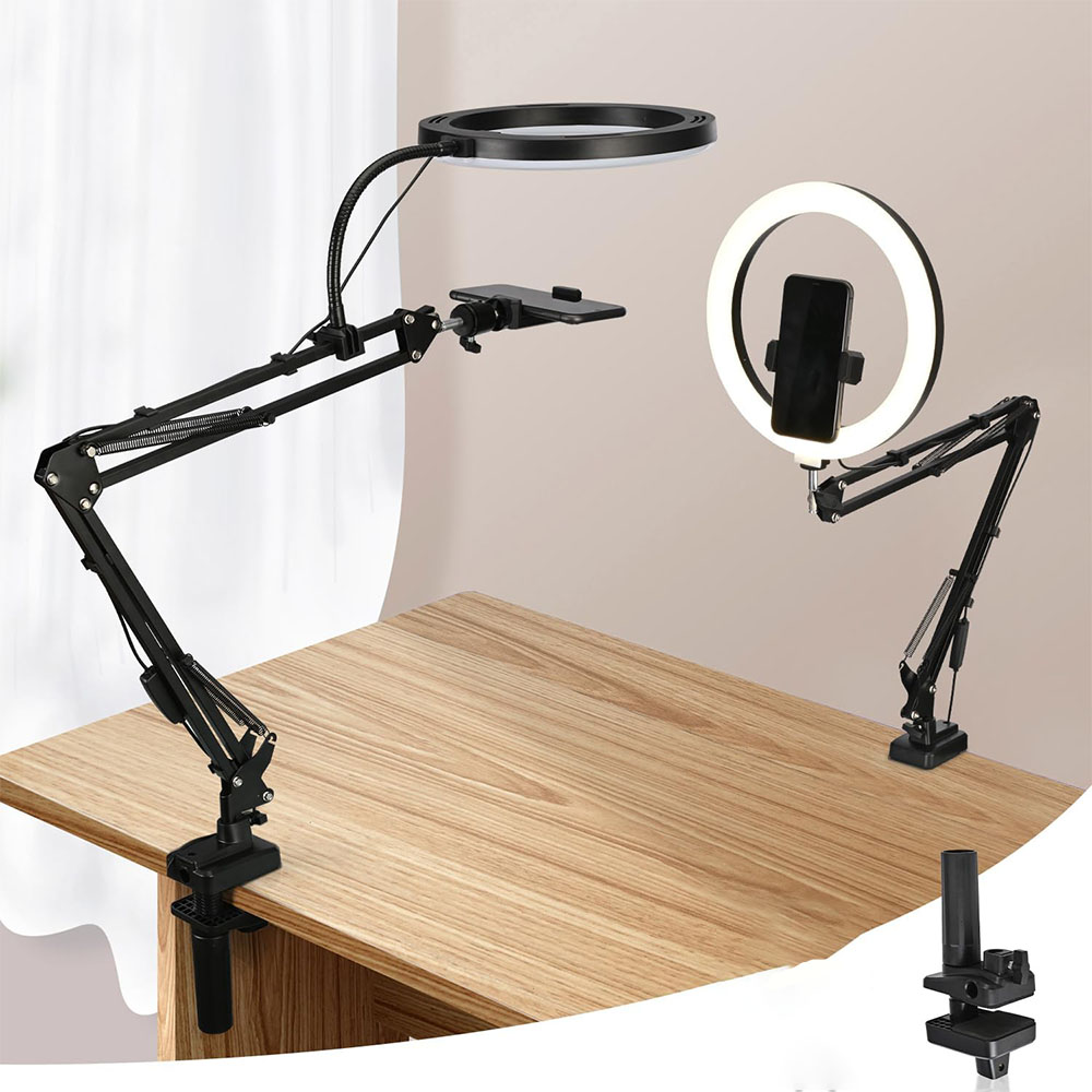 Ring Light with Stand and Phon - đánh giá và giá Photography Video Lighting Kit With Adjustable Tripod Stand