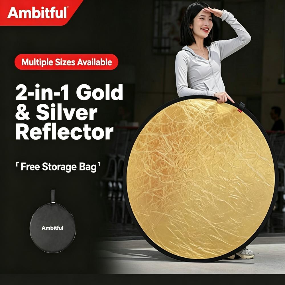 Ambitful 2in1 30/60/80/110cm M - đánh giá và giá Reflector Disc Silver