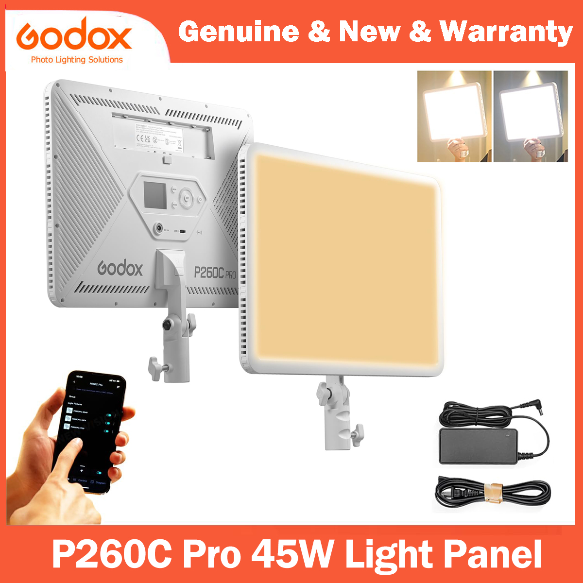 Godox P260C Pro LED Video Ligh - đánh giá và giá Photography Lighting Godox