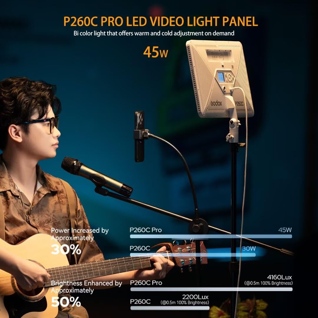Godox P260C Pro LED Video Ligh - đánh giá và giá Photography Lighting Godox