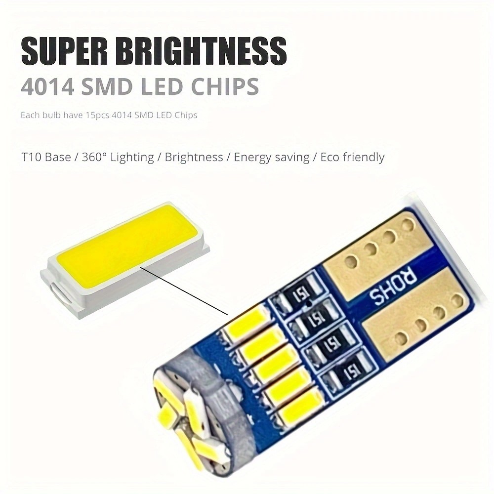 10pcs Car Led Light T10 4014 1 - đánh giá và giá Interior Photography Lighting