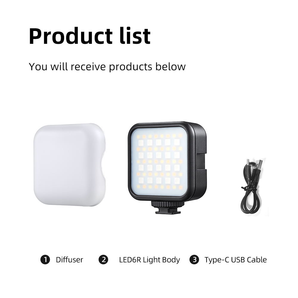 GODOX LED6R LED6Bi RGB/Bi-colo - đánh giá và giá Photography Lighting Godox