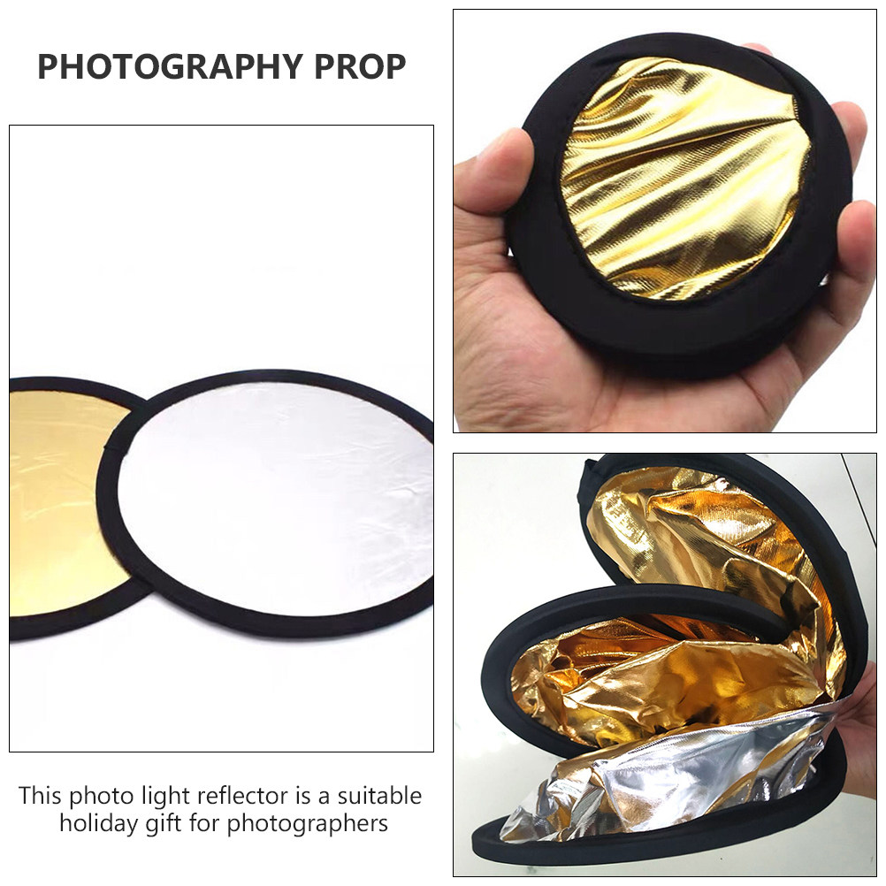 2Pcs Photo Light Reflector Por - đánh giá và giá Reflector Disc Silver