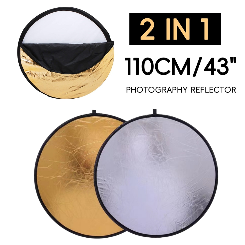 110cm Photography Mini Reflect - đánh giá và giá Reflector Disc Silver