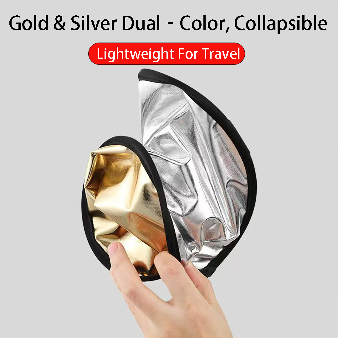30、60cm Round 2‑in‑1 Silver Wh - đánh giá và giá Reflector Disc Silver