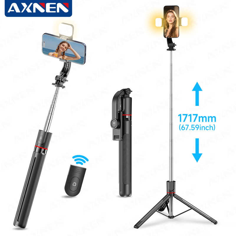 AXNEN F15 Extendable Selfie St - đánh giá và giá Photography Video Lighting Kit With Adjustable Tripod Stand